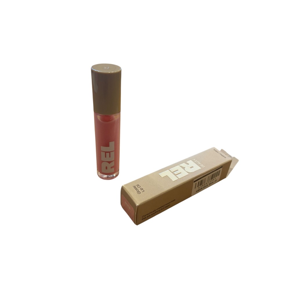 REL Beauty Glossy Lip Oil Wave NIB Clean Beauty Conscious Essentials Lip Gloss